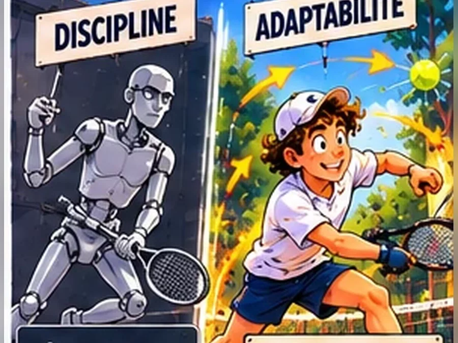 L’Équilibre Entre Discipline et Adaptabilité : La Clé du Progrès en Tennis et en Yoga